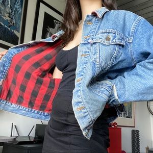 Levi’s Denim Jacket With Plaid Interior